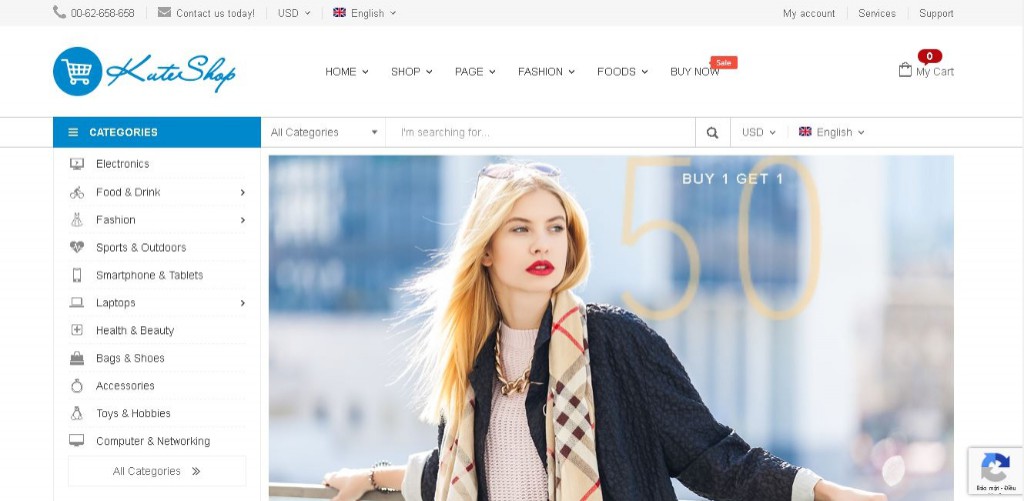 Mẫu web bán hàng thời trang chuẩn SEO 2020