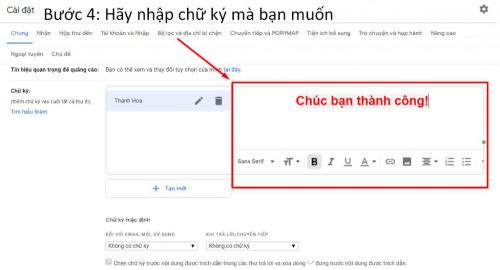 Hướng dẫn tạo chữ ký Gmail chuyên nghiệp