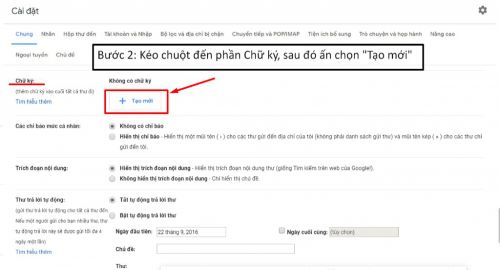 Hướng dẫn tạo chữ ký Gmail chuyên nghiệp