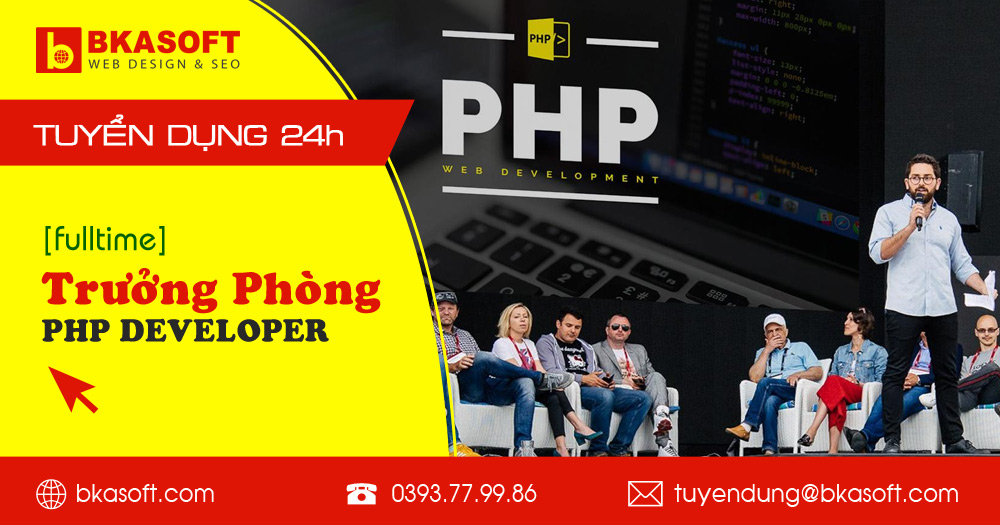 Tuyển trưởng phòng PHP Developer Hà Nội