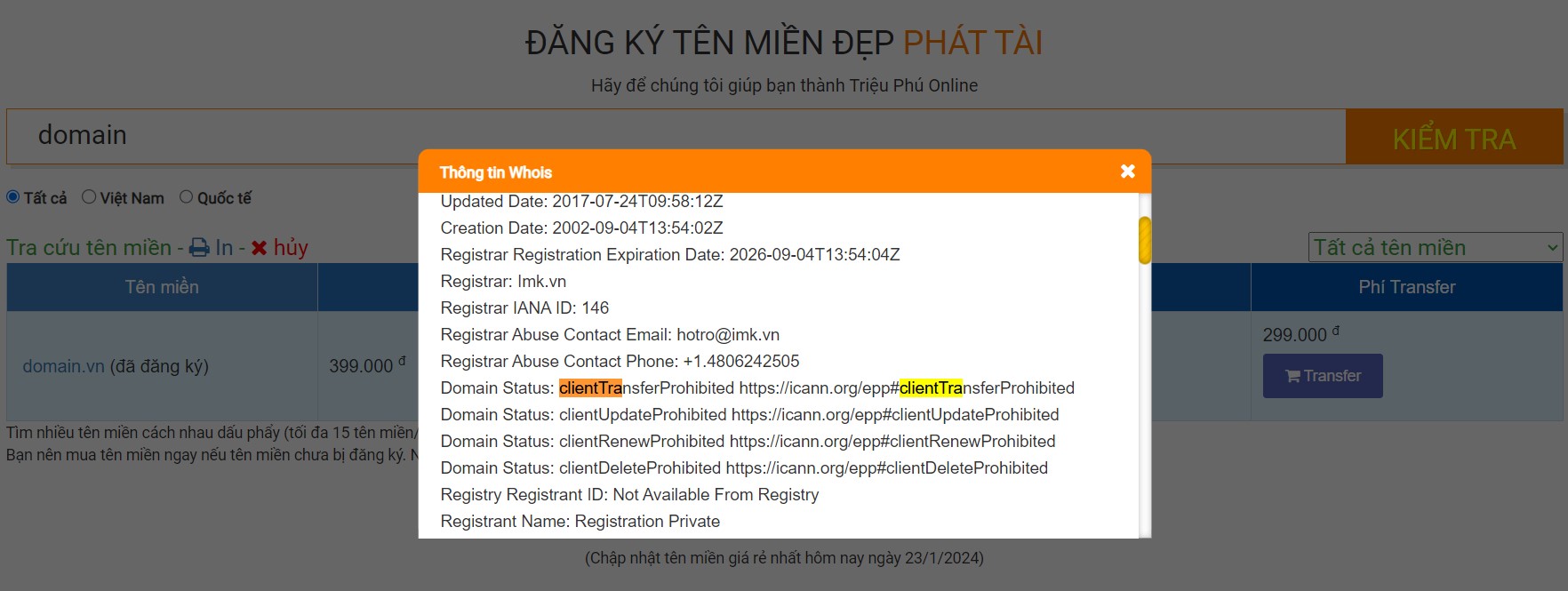 Whois Protection